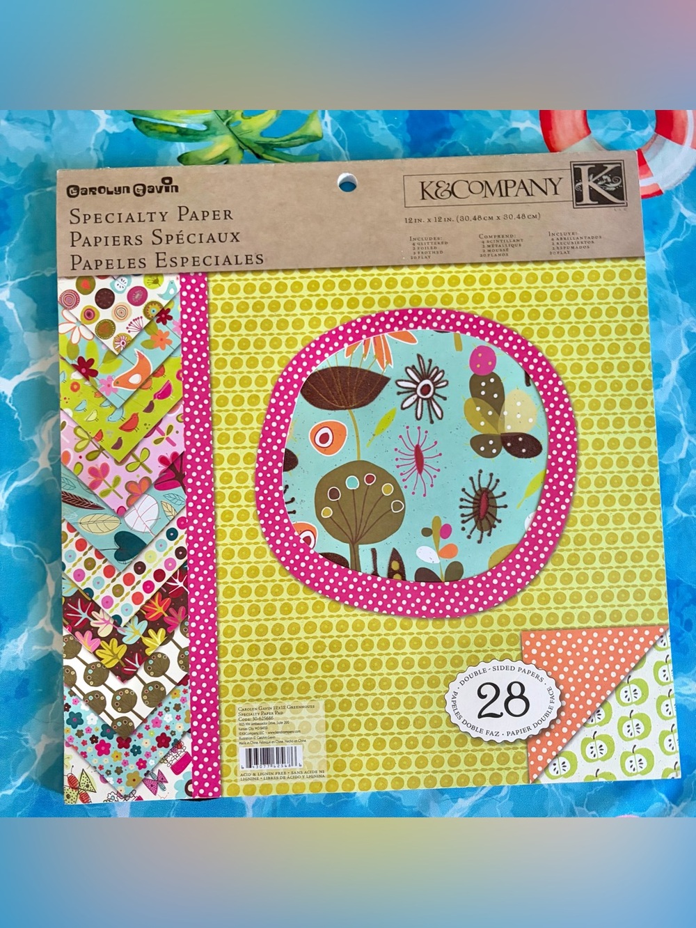 K&Company Carolyn Gavin Paper Pad, Greenhouse Style 12x12